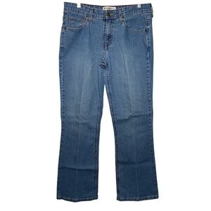 Levi Strauss‎ Signature Stretch Mid Rise Bootcut Jeans Blue Womens 10 Short